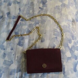 Burgundy Tory Burch Crossbody